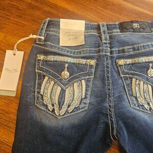 Miss Me Jeans Mid-Rise Skinny Size 26 x 29 Brand New With Tags